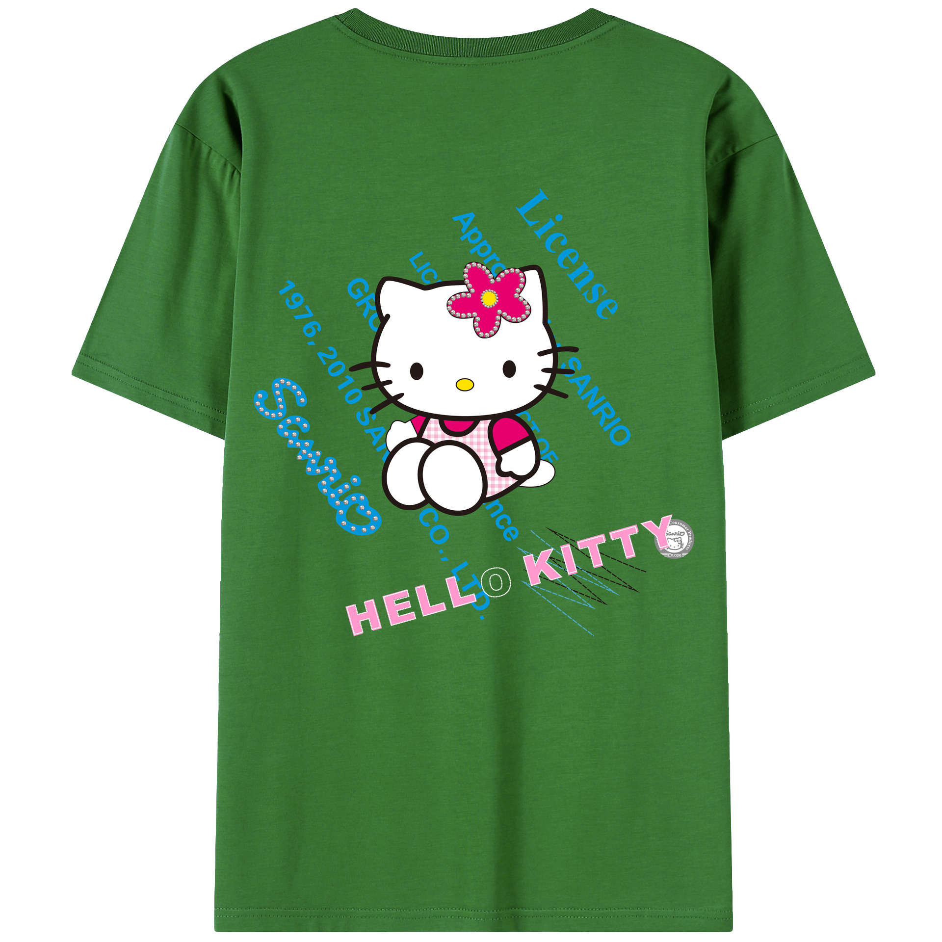 （画像用） Hello Kitty ハローキティ レディース半袖Tシャツ(バックプリント)